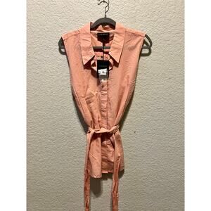 Women's Lane Bryant Sleeveless Belted Shirt